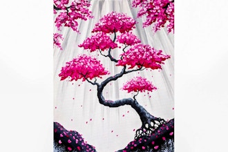 Paint Nite: Bonsai Blossom Falls